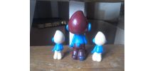 Jouets "pouet" schtroumpf - vintage