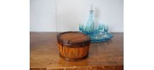 Boîte Bonbonnière en bambou années 70