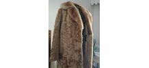 Manteau en astrakan doré années 50-60, taille 42
