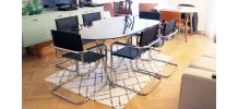 Grande Table ovale au style Marcel Breuer années 60/70