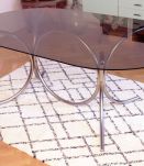 Grande Table ovale au style Marcel Breuer années 60/70