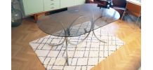 Grande Table ovale au style Marcel Breuer années 60/70