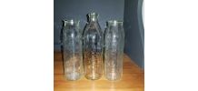 Lot de 3 biberons verre