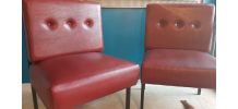 Paire de 2 banquettes de bistrot