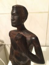 Statuette bois d'ébène de Madagascar 