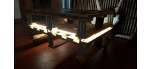 Table basse palettes + led