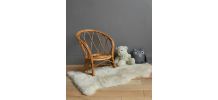 Fauteuil rotin enfant vintage