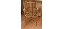 Fauteuil rotin vintage