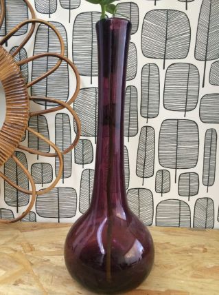 Vase en verre soufflé de Biot