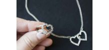 collier et bague coeur