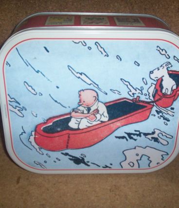 GROSSE BOITE METAL COLLECTION TINTIN le petit vingtième 