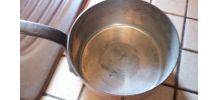5 casseroles étamées en cuivre