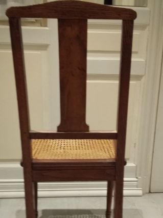 2 chaises en bois 