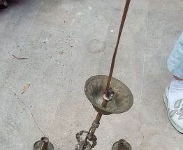 Lustre 5 branches en laiton