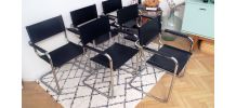 Série de 6 fauteuils Marcel Breuer B34 vintage