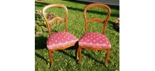 Chaises Louis Philippe en noyer