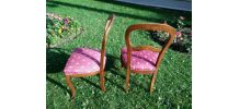 Chaises Louis Philippe en noyer