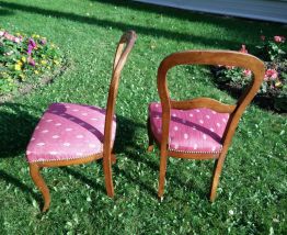 Chaises Louis Philippe en noyer