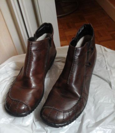 Bottines Riecker marron foncé 