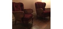 2 bergères /fauteuils cannés