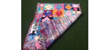 Tapis Boucherouite Vintage  AZILAL , un tapis rare et unique 