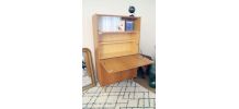Secrétaire bureau vintage années 60 style scandinave