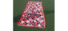 Tapis  Boucherouite Vîntage Berbere Made in AZILAL 