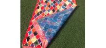 Tapis  Boucherouite Vîntage Berbere Made in AZILAL 
