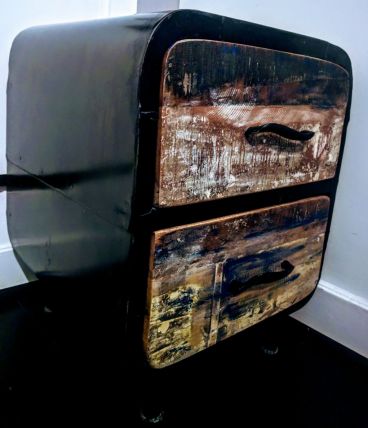 Table de Chevet Style industriel-retro