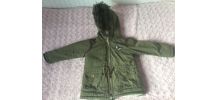 Manteau hiver kaki 2-3 ans