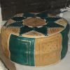 Pouf marocain en cuir