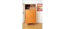Secrétaire bureau vintage années 60 style scandinave