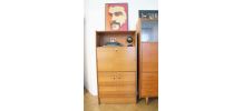 Secrétaire bureau vintage style scandinave années 50 
