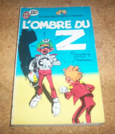 LIVRE BD L'OMBRE DU Z spirou et fantazio 160 pages de 1989