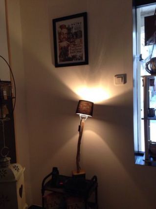 lampe bois flotté 