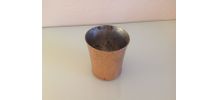 JOLI PETIT POT VINTAGE IMITATION CUIVRE MARTELE