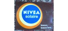 plaque publicitaire en métal