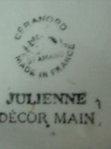  Lot 5 de saladiers Saint AMAND,Julienne 