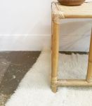 Table basse rotin vintage 