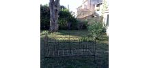 lit  cage fer forgé et laiton 19 me avec flêche