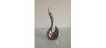 Petit cygne en chrome et laiton