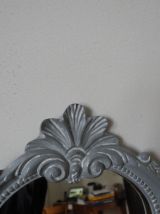 Miroir ancien en Bois Patiné pour déco de charme style Shabby