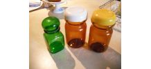 bocaux marrons vintage