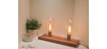 Double cloche (bois et verre)