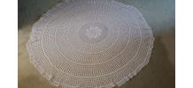 Nappe ronde blanche