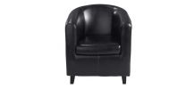 Fauteuil club noir