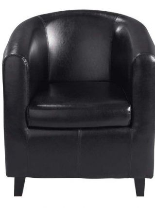 Fauteuil club noir