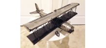Avion métal déco