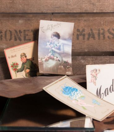Lot de 5 cartes postales fantaisie anciennes