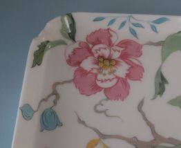 Plateau fleuri vintage